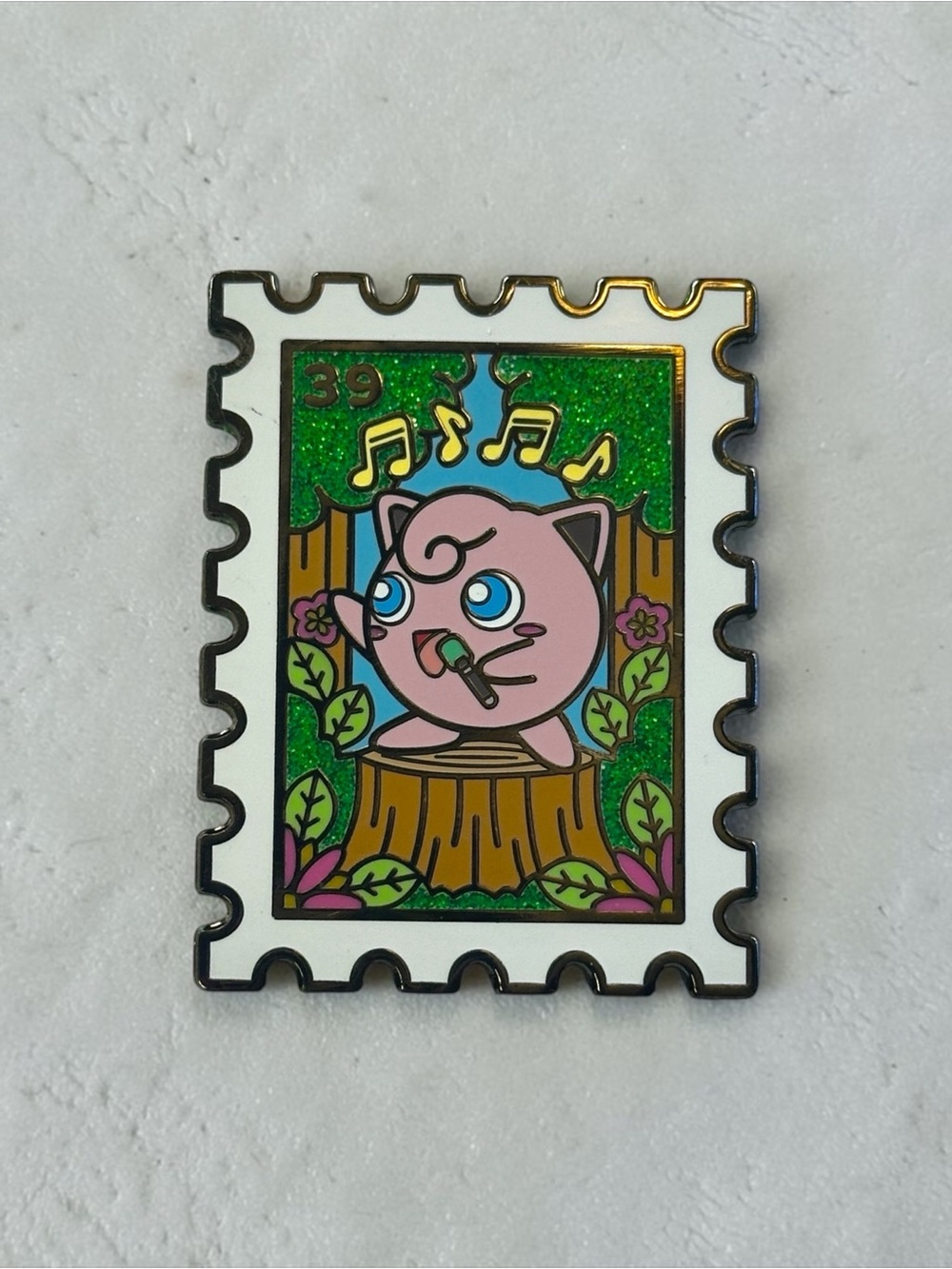 Pokémon Jiggly Puff Enamel Stamp Kickstarter Pin